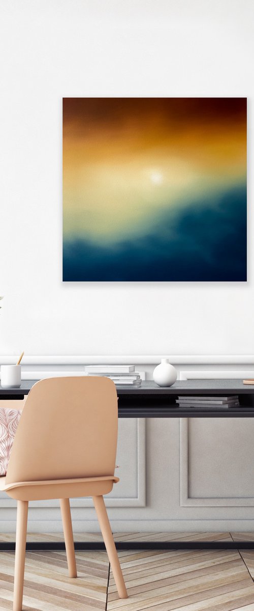 I Know Not How It Falls On Me - Abstract - 61cm x 61cm by Jonesy