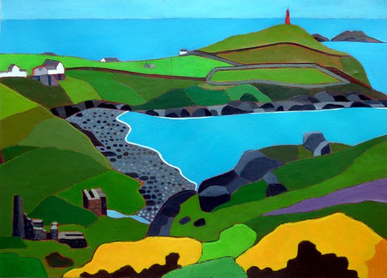 "Kenidjack valley and Cape Cornwall"