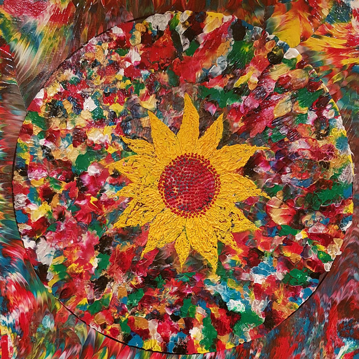 Psychedelic Sunflower by Alexandra Romano