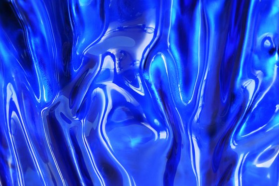 The Blue Sculpture /  Series of Sculptural 3-D Contemporary Abstract