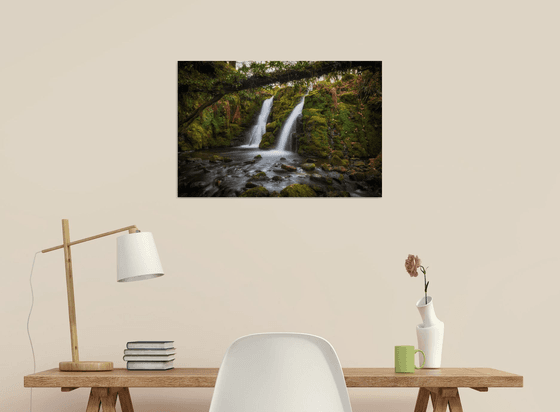 Dartmoor double waterfall