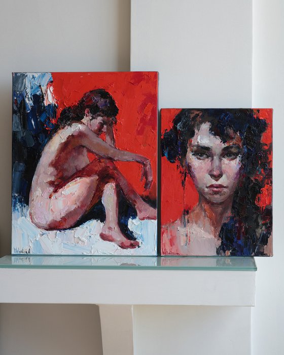 Her Gaze – Abstract Portrait