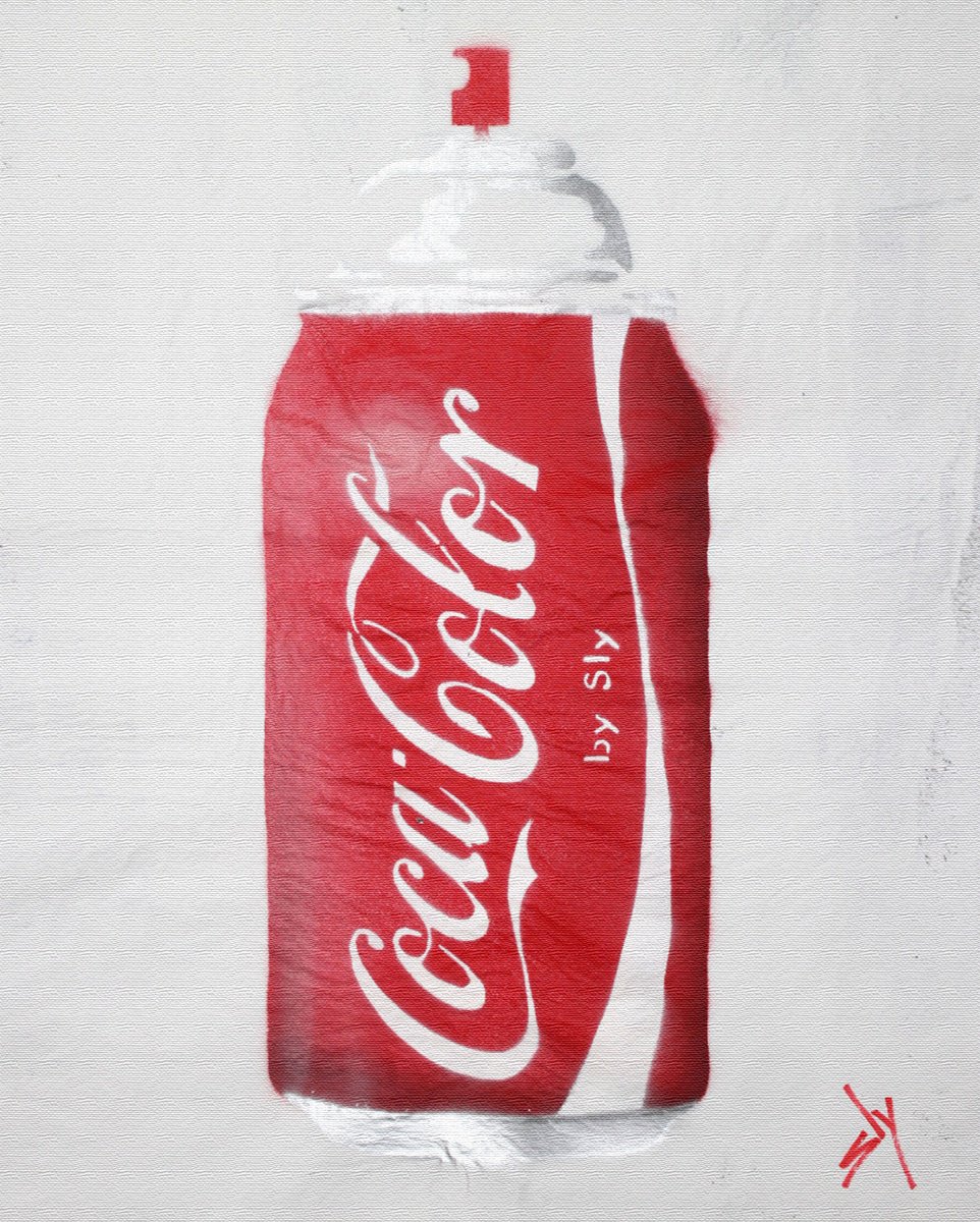 Urban And Pop Painting , Cocacolor (Bc). By Juan Sly, 23 X 30, Artwork For Sale On Artfinder