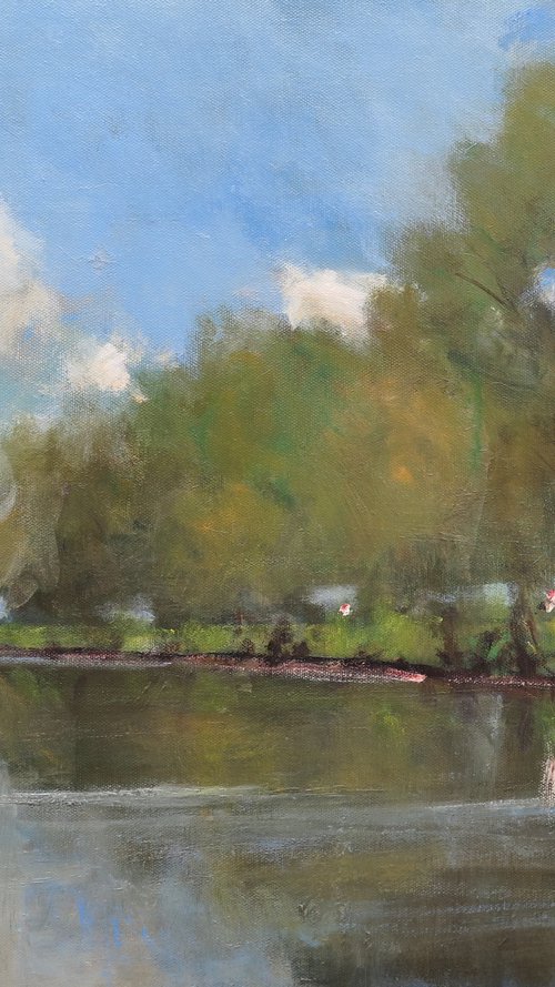 The River Ouse at Acaster Malbis by Malcolm Ludvigsen