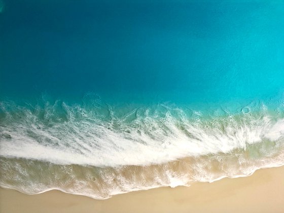 White Sand Beach #14 Ocean Painting