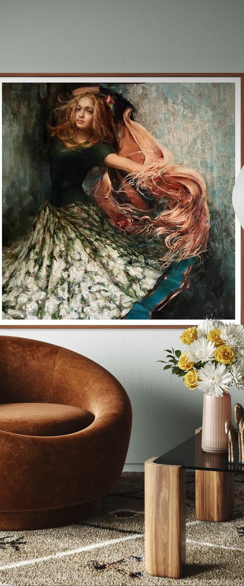 DANCING WITH A SHAWL by Elena Mashajeva-Agraphiotis