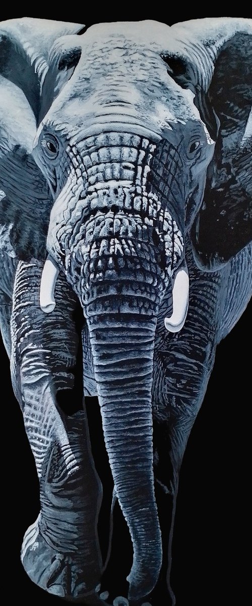 Elephant painting by Barry Gray