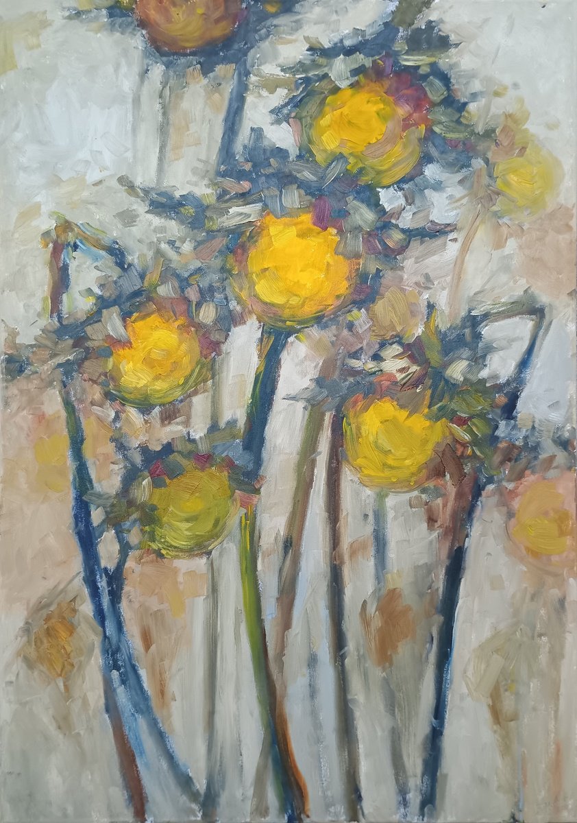 Expressive Oil Painting , The Jockers By Emilia Milcheva, 28 X 39, Artwork For Sale On Artfinder