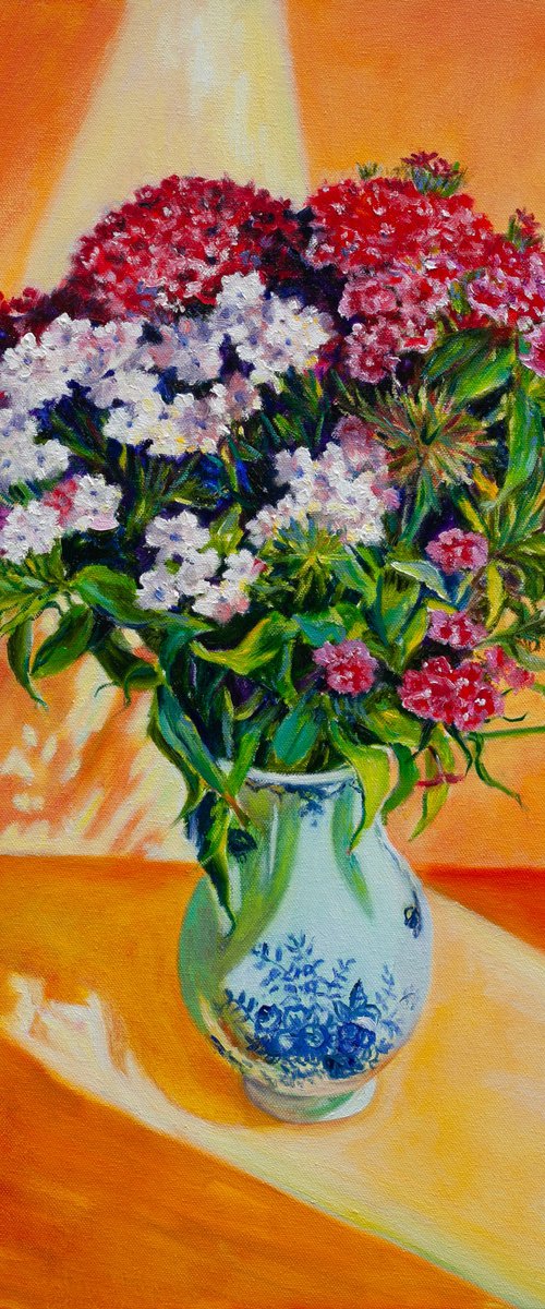 Carnations by Liudmila Pisliakova