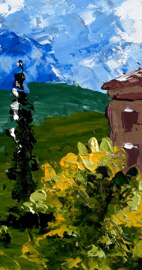 Tuscany Painting by Halyna Kirichenko