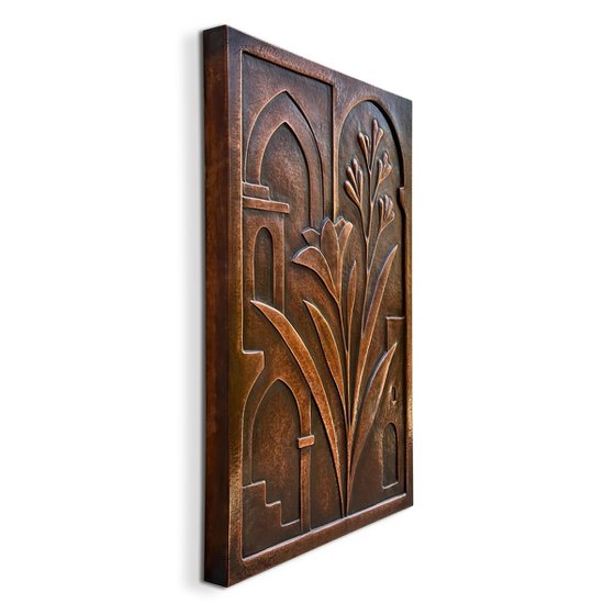 "The Architect's Garden" Copper Wall Relief