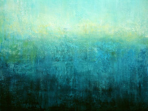 Abstract Turquoise Landscape IV