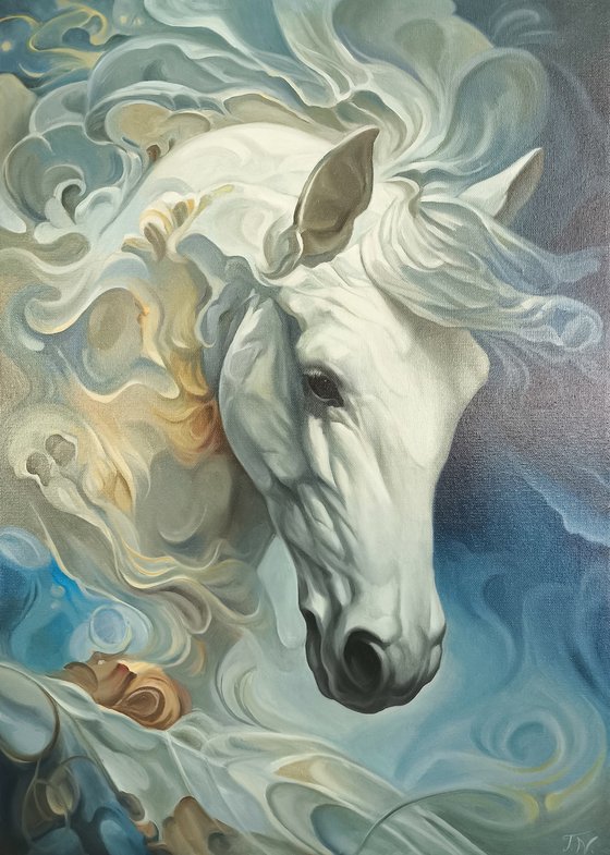 Ethereal White Horse