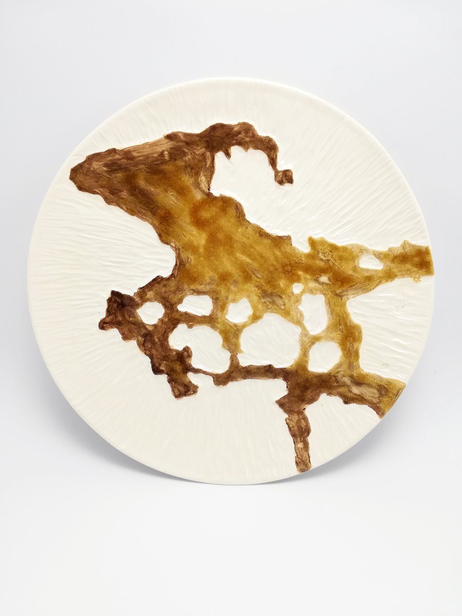 Expressive Animal Relief By Zlatina Krusteva, 10 X 10", "Capricorn", Original Artwork