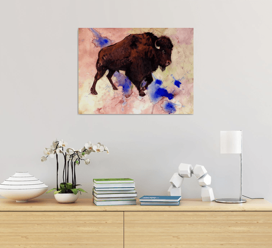 Bisonon abstract background