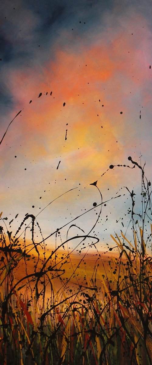 Good Old Days #2 - Large original landscape by Cecilia Frigati