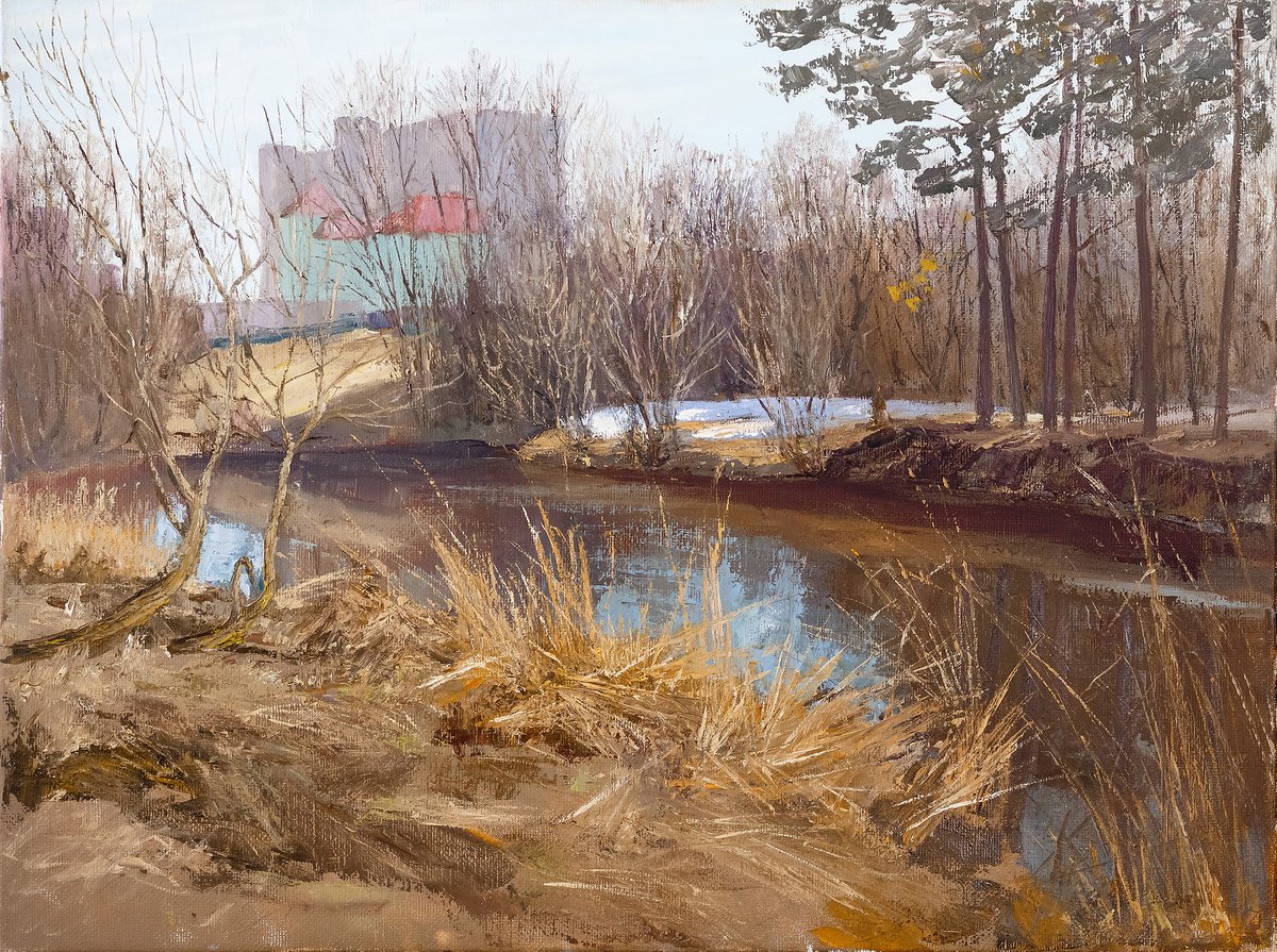 Another Spring Day Over The River by Sergej Seregin