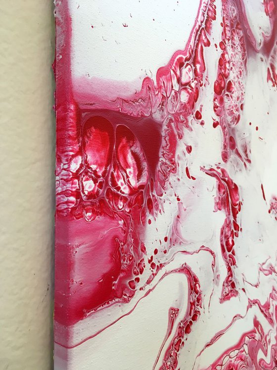 "Blood Lust" - FREE USA SHIPPING - Original Abstract PMS Acrylic Painting - 16 x 20 inches