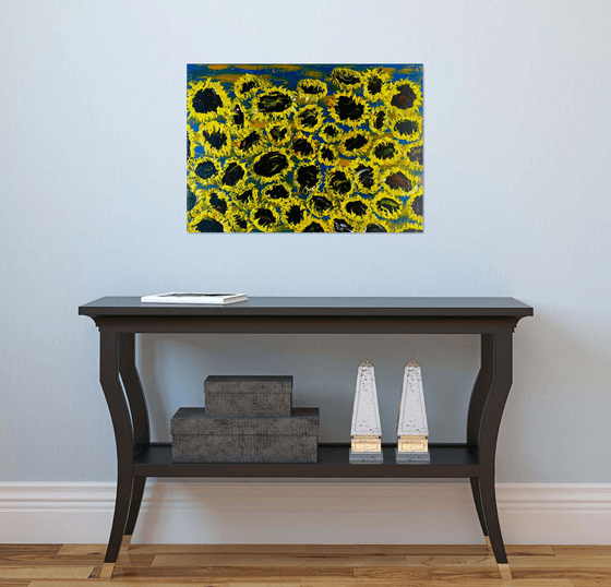 Blooming sunflowers 7