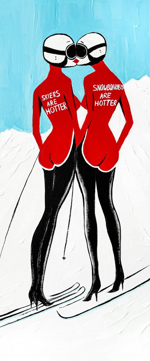 Skier vs. Snowboarder: So, Who’s the Hottest? by Kristina Mallen