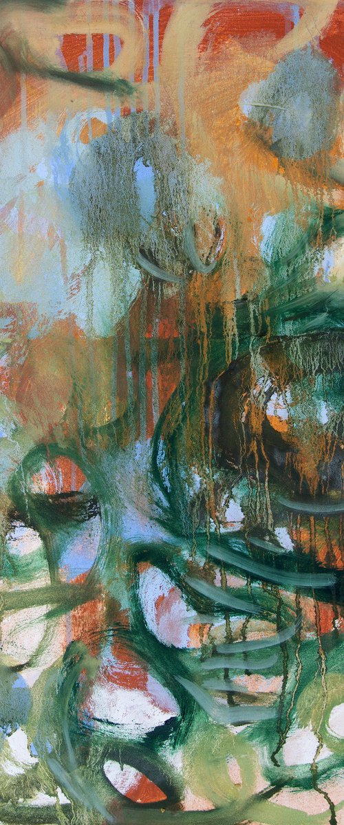 Rock Pools Abstract 1 by Elizabeth Anne Fox