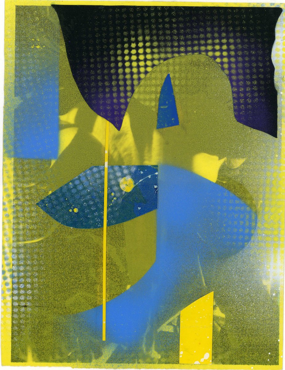 Geometric Abstract Collage By Alfred Ng, 10 X 13, Abstract Collage #23, Original Artwork