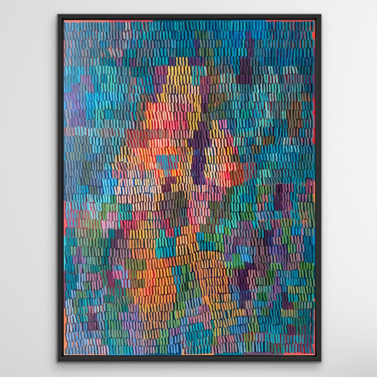 Expressive Abstract Acrylic Painting By Ketki Fadnis, 36 X 48", Silence, Original Artwork