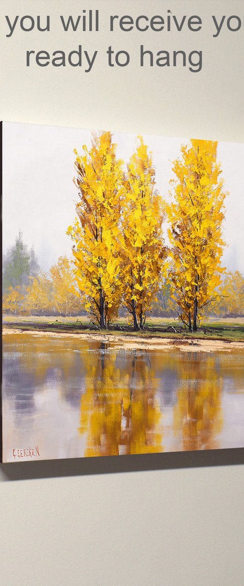 Autumn River Landscape by Graham Gercken