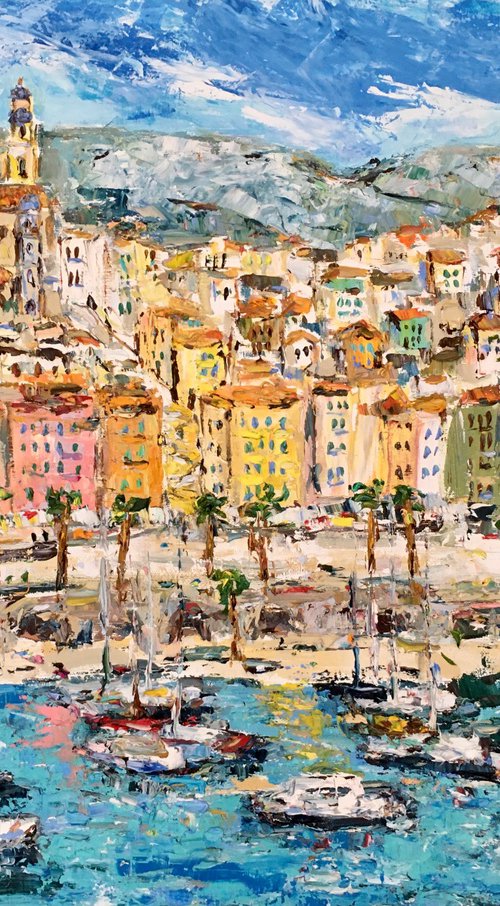 Menton coast by Vilma Gataveckienė