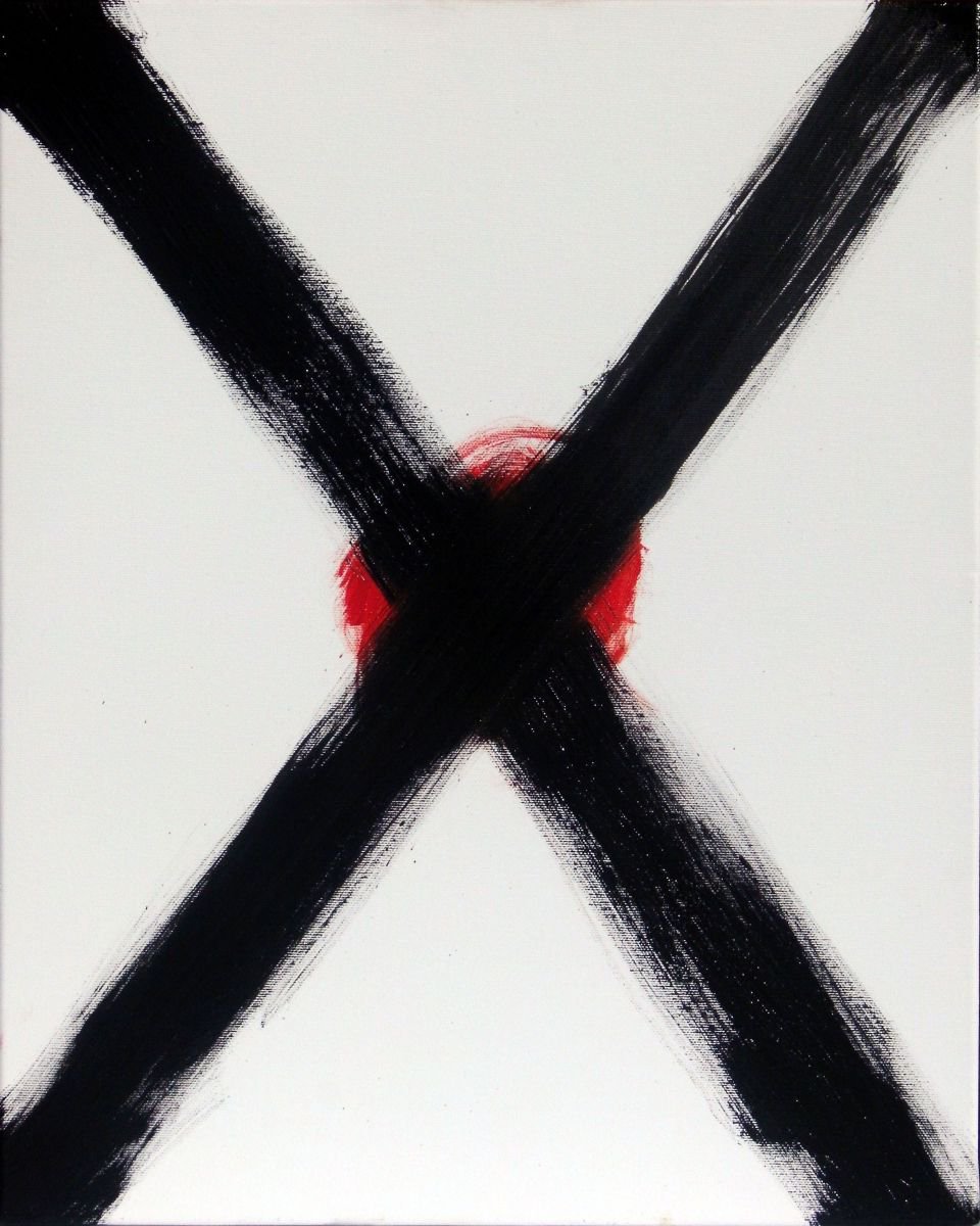 Abstract Oil Painting By Dima Braga, 16 X 20, The End Of The Contemporary Art, Original Artwork