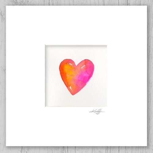 Matted Heart Art 11 by Kathy Morton Stanion