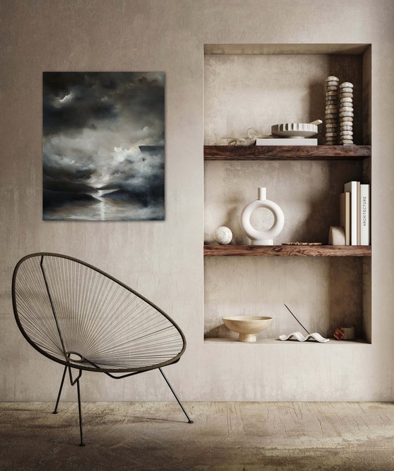 Moonrise Over Norway