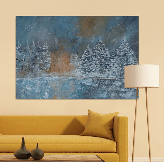 Landscape in the snow