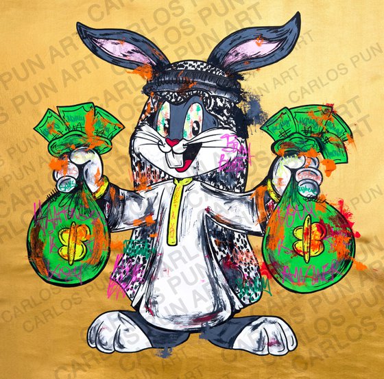 Arab Bugs Bunny money bags