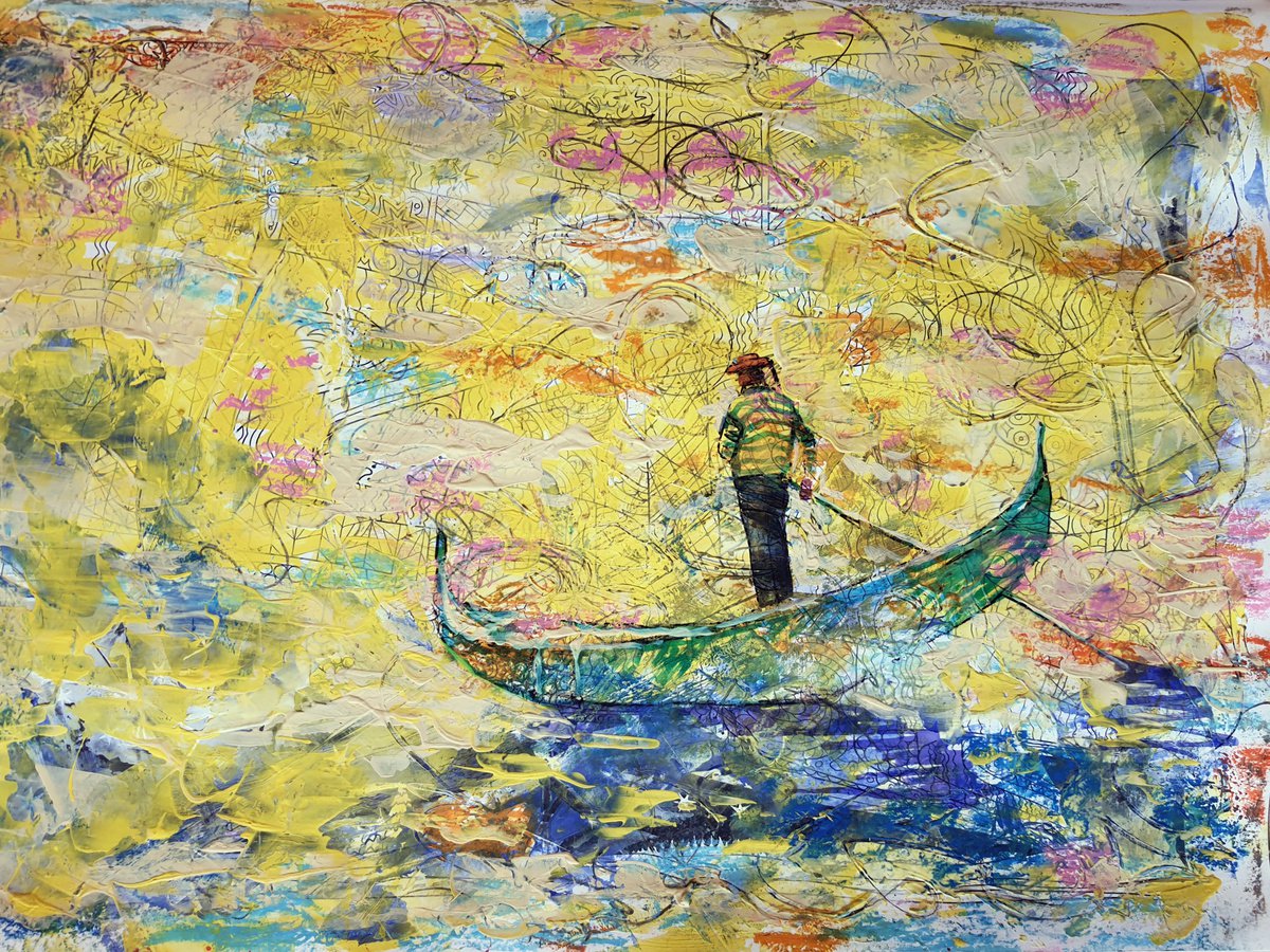 Rakhmet Redzhepov | Original  Painting | Hot Day In Venice. | 42 X 29Cm | Artwork For Sale On Artfinder