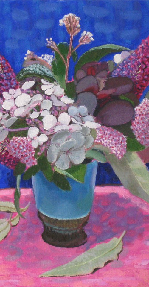 Hydrangea and Mixed Flowers by Richard Gibson