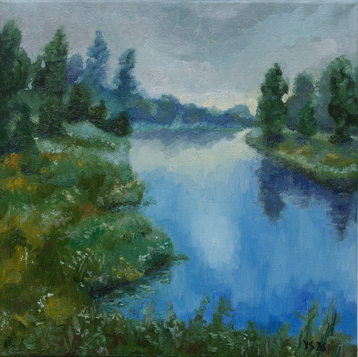 Early Morning By Juri Semjonov, 12 X 12, Artwork For Sale On Artfinder
