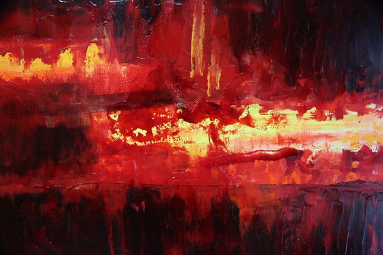 Burning Flames 24"x 48"