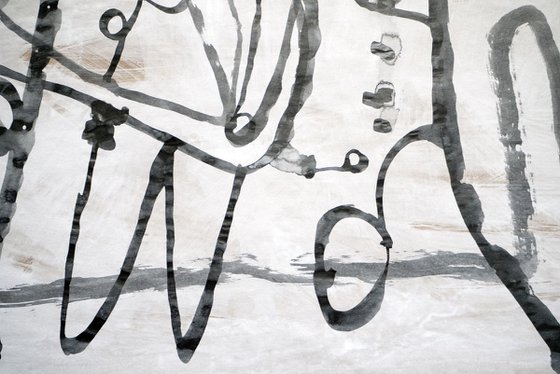 Untitled - ink, tempera, paper