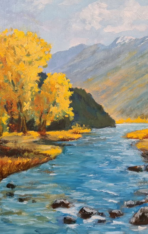 Mountain river by George Budai