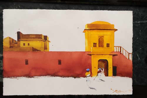 Red and yellows of Jaipur by Prashant Prabhu