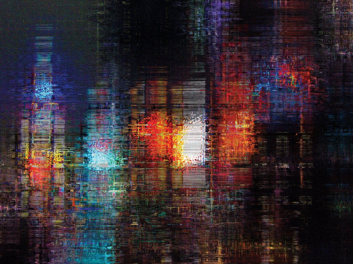 Abstract Cityscapes Print By Javier Diaz, 80 X 60, Estructuras Lumi?nicas 7/Xl Large Original Artwork, Original Artwork