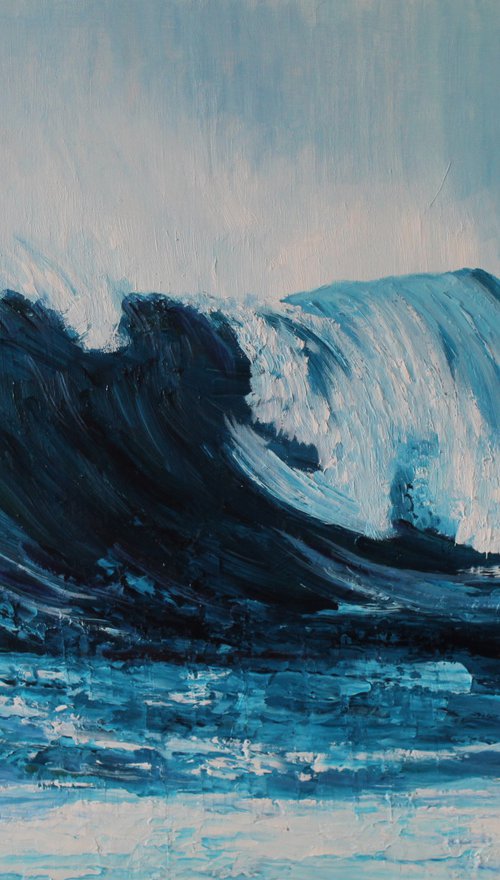 Atlantic Blue Wave by Therese O'Keeffe