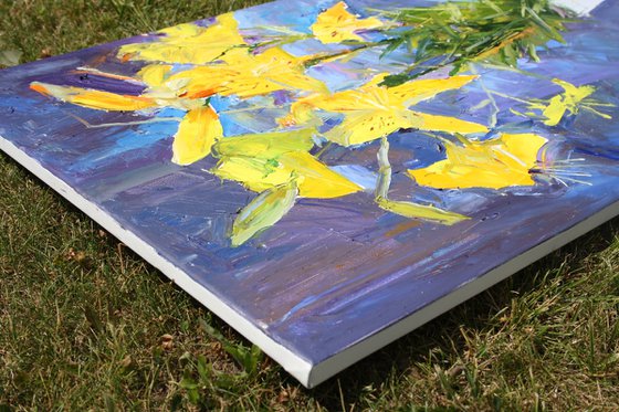 " Yellow lilies "