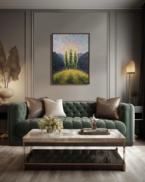 Summer’s Golden Resonance - framed