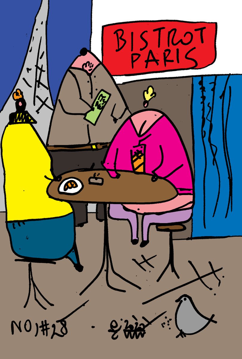 FAT#7 Fat people at a bistrot in Paris by Mattia Paoli