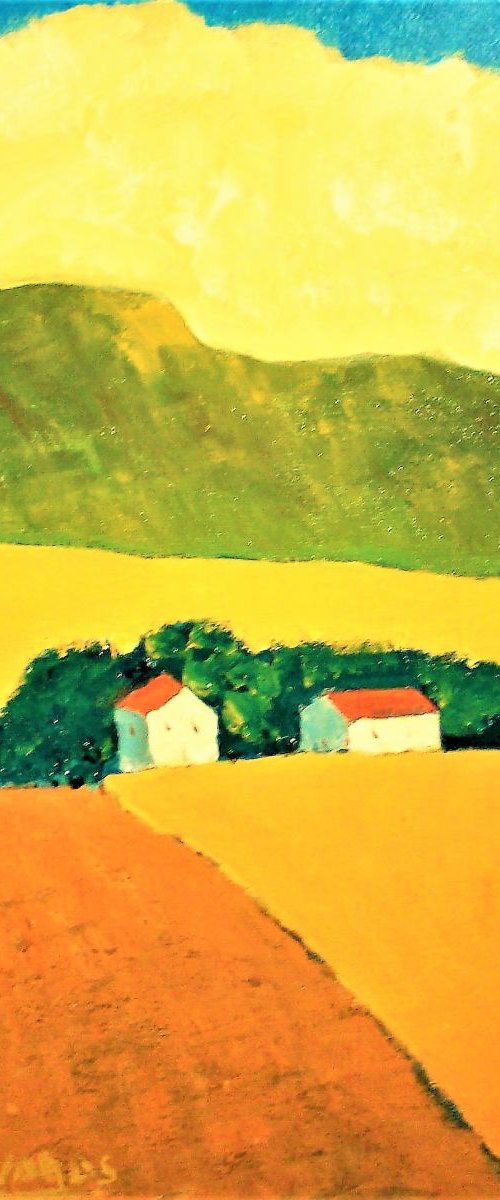 Provence Farm Impression by David J Edwards