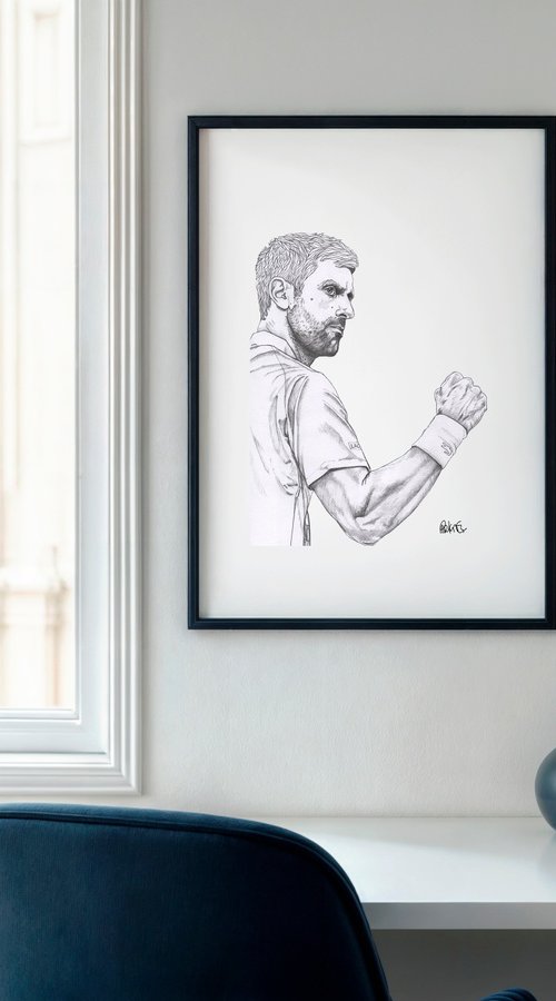 Tennis Novak Djokovic by Paul Nelson-Esch