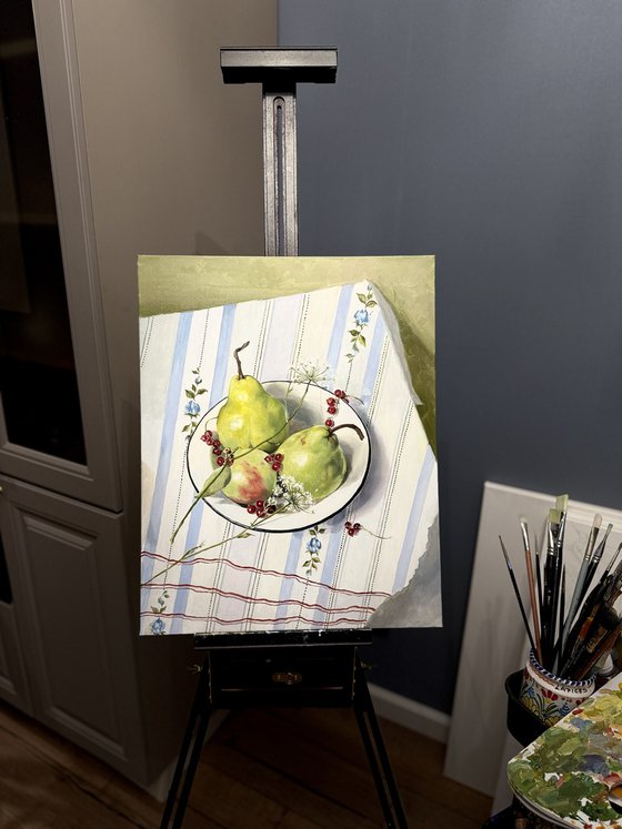 Blue Symphony on the Kitchen Table