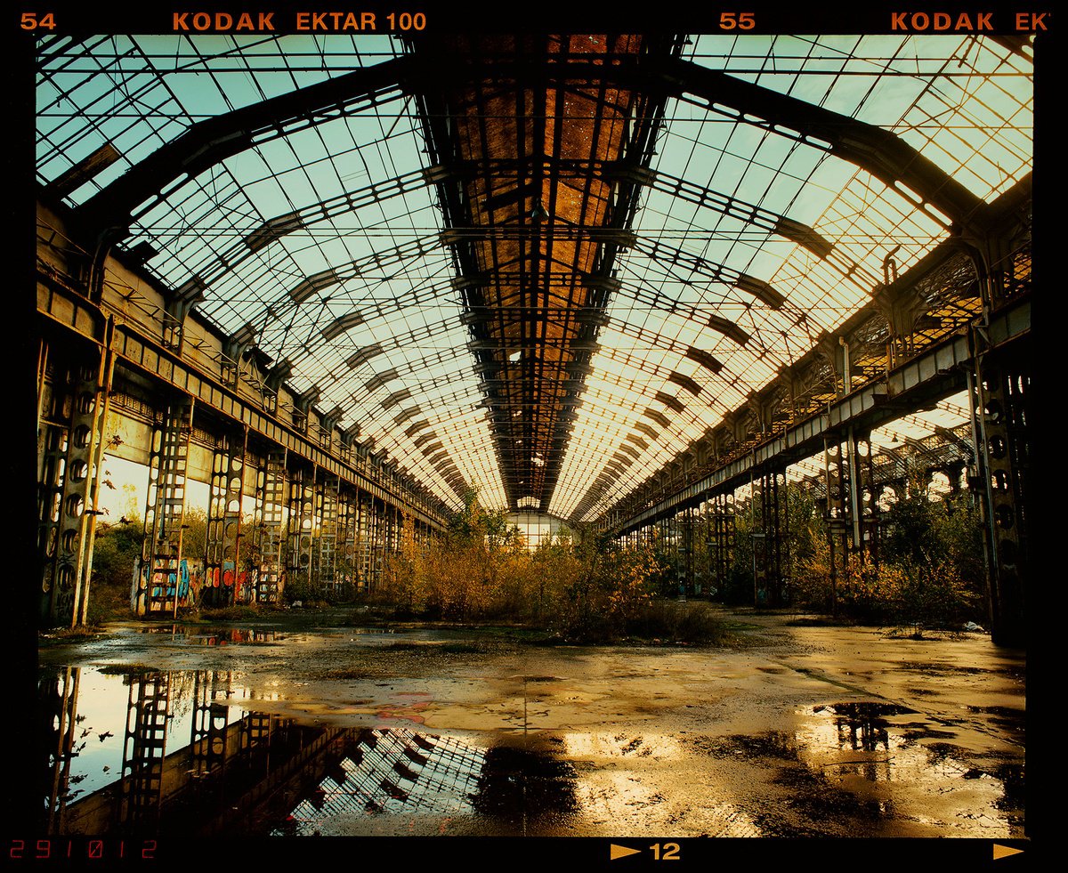 Urban And Pop Cityscapes Photograph By Richard Heeps, 36 X 29", Factory Spine, Milan, Original Artwork